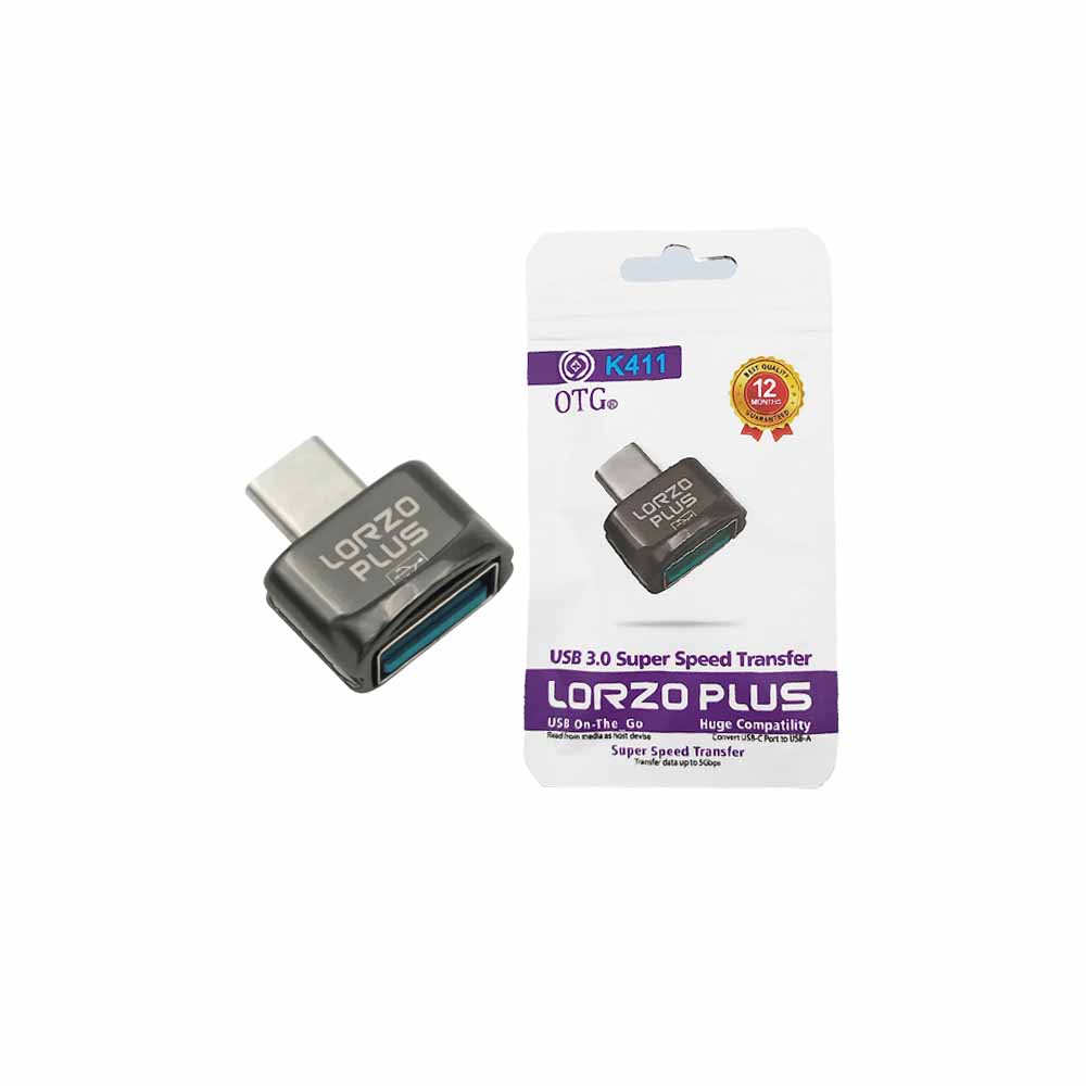مبدل USB- OTG به TYPE-C لرزو مدل K411