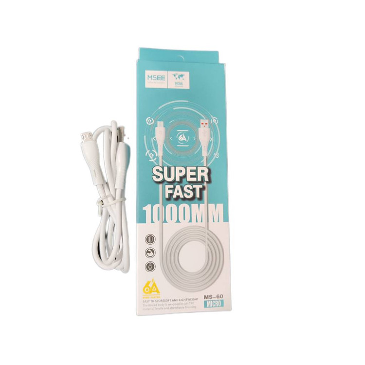 کابل اورجینال شارژ و انتقال داده میکرو USB اماسای مدل MS-60 طول 1 متر