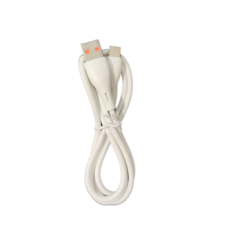 کابل شارژ و انتقال داده Type-C برند MSEE مدل MS-60 سفید رنگ با طول 1 متر و قابلیت شارژ سریع در بستهبندی اصلی محصول.